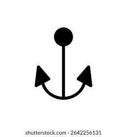Anchor icon symbol for apps and websites. Anchor sign and symbol. Anchor marine icon.