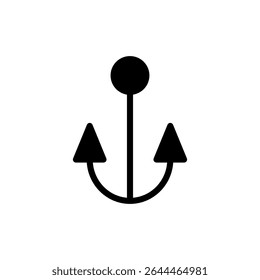 Anchor icon symbol for apps and websites. Anchor sign and symbol. Anchor marine icon.
