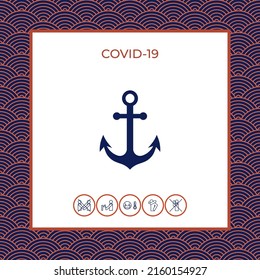 Anchor icon symbol. Element for your design
