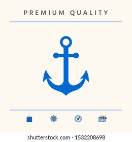 Anchor icon symbol. Graphic elements for your design