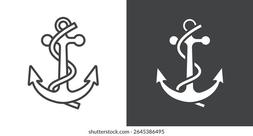 Anchor icon symbol illustration logo