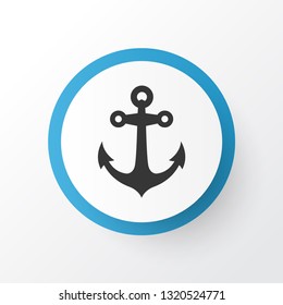 Anchor icon symbol. Premium quality isolated boat stability element in trendy style.