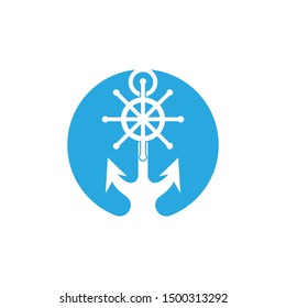 Anchor icon and symbol vector illustration