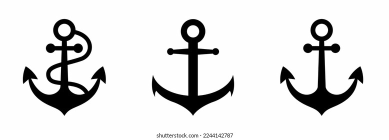 Anchor icon template. Stock vector illustration. svg