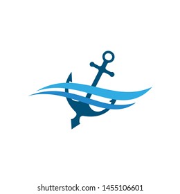 Anchor icon Template vector illustration