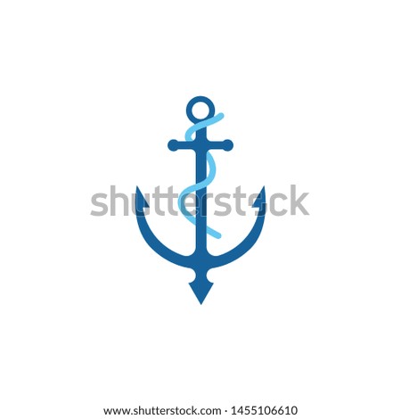 Anchor icon Template vector illustration