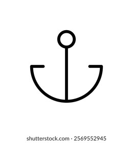 Anchor icon Thin vector set