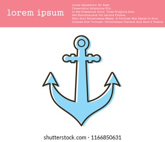 anchor icon vector