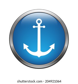 Anchor icon vector
