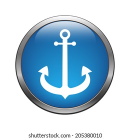 Anchor icon vector