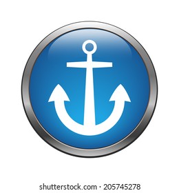 Anchor icon vector