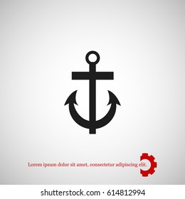 anchor icon, vector best flat icon EPS