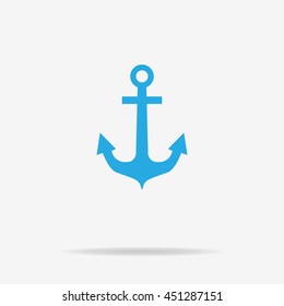 Anchor icon. Vector concept illustration for design.
