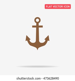 Anchor icon. Vector concept illustration for design.