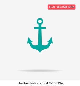 Anchor icon. Vector concept illustration for design.