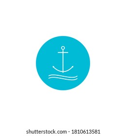 Anchor icon vector design illustration template