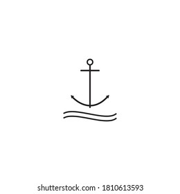 Anchor icon vector design illustration template