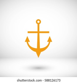anchor icon vector, flat design best vector icon