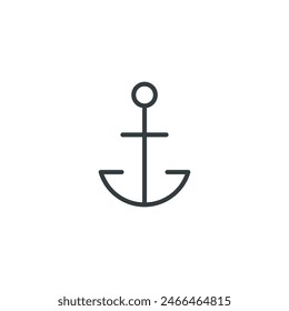 Anchor icon, anchor vector illustration