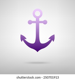 Anchor icon. Vector illustration