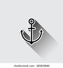 Anchor icon. Vector illustration