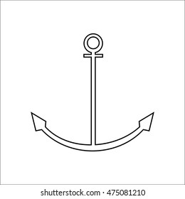 Anchor icon. Vector illustration