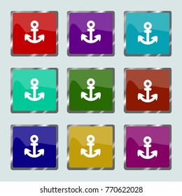 anchor icon vector illustration