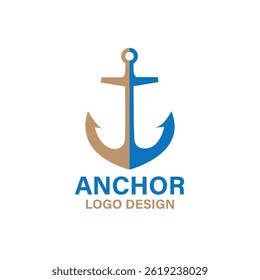 anchor icon vector illustration. anchor design logo vector