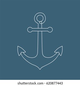 Anchor icon, vector illustration design.