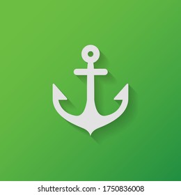 Anchor icon. Vector illustration EPS 10.