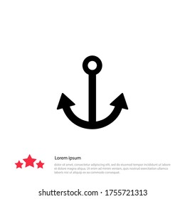 icono de anclaje. Ilustración del vector EPS 10.