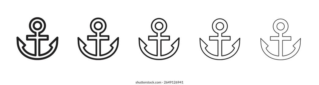 Anchor icon vector illustration isolated