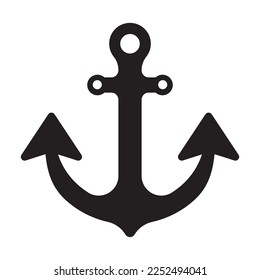 anchor icon vector illustration logo design