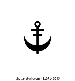 anchor icon. anchor vector illustration on white background for web and apps.