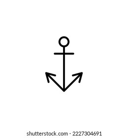 Anchor icon vector illustration. Anchor sign and symbol. Anchor marine icon.