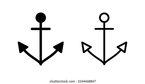 Anchor icon vector illustration. Anchor sign and symbol. Anchor marine icon.