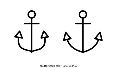 Anchor icon vector illustration. Anchor sign and symbol. Anchor marine icon.