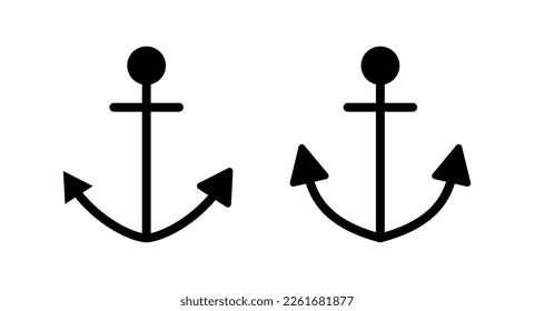 Anchor icon vector illustration. Anchor sign and symbol. Anchor marine icon.