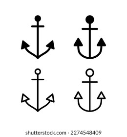 Anchor icon vector illustration. Anchor sign and symbol. Anchor marine icon.