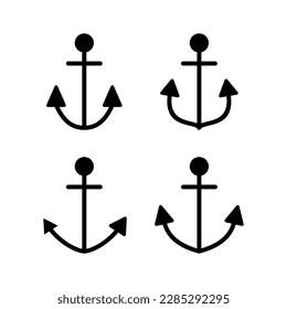 Anchor icon vector illustration. Anchor sign and symbol. Anchor marine icon.