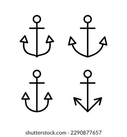 Anchor icon vector illustration. Anchor sign and symbol. Anchor marine icon.