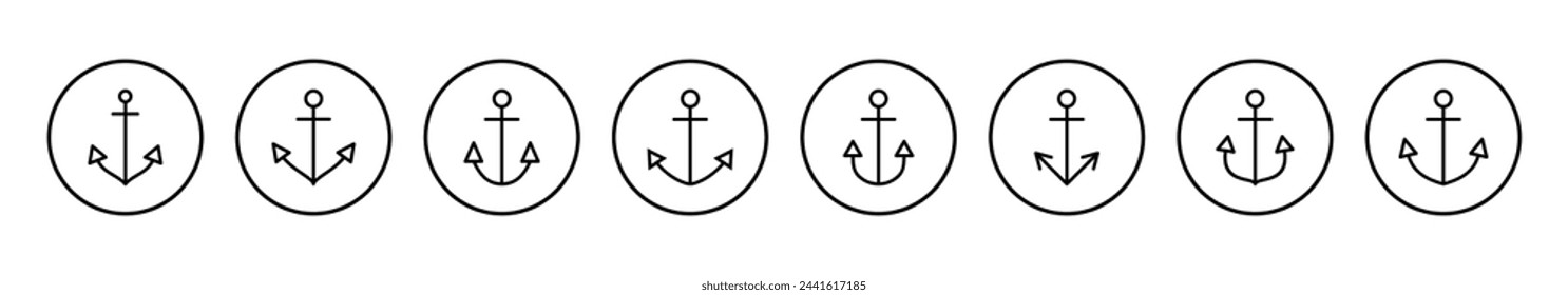 Anchor icon vector illustration. Anchor sign and symbol. Anchor marine icon.