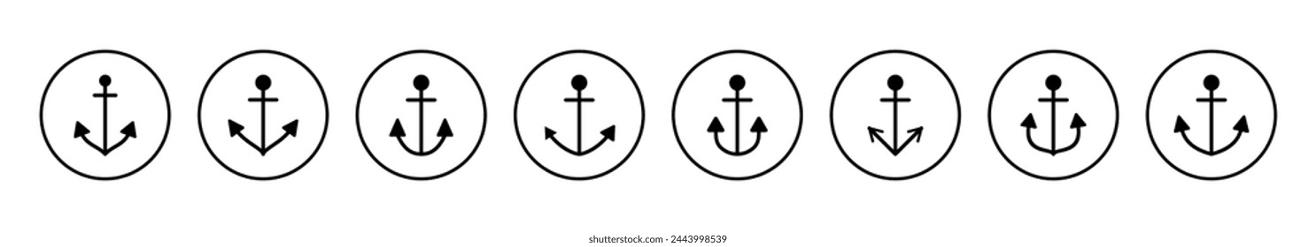 Anchor icon vector illustration. Anchor sign and symbol. Anchor marine icon.
