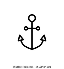 Anchor icon vector illustration. Anchor sign and symbol. Anchor marine icon.