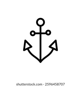 Anchor icon vector illustration. Anchor sign and symbol. Anchor marine icon.