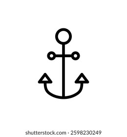 Anchor icon vector illustration. Anchor sign and symbol. Anchor marine icon.