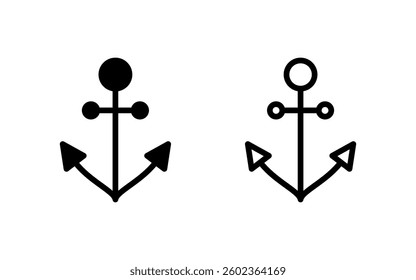 Anchor icon vector illustration. Anchor sign and symbol. Anchor marine icon.