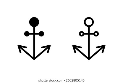 Anchor icon vector illustration. Anchor sign and symbol. Anchor marine icon.