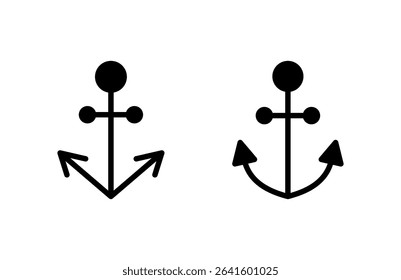 Anchor icon vector illustration. Anchor sign and symbol. Anchor marine icon.