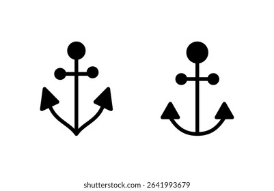 Anchor icon vector illustration. Anchor sign and symbol. Anchor marine icon.